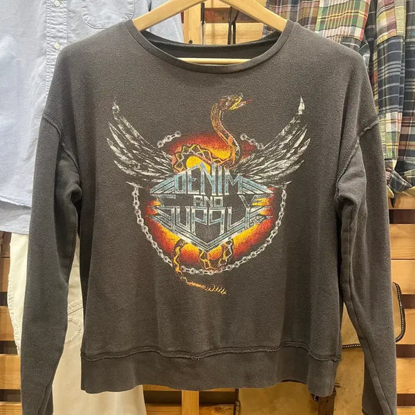 [BUNJANG] Denim & Supply Ralph Lauren Vintage Graphic Sweatshirt / 데님 앤 서플라이 랄프 로렌 (Denim & Supply Ralph Lauren) 빈티지 스웨트셔츠