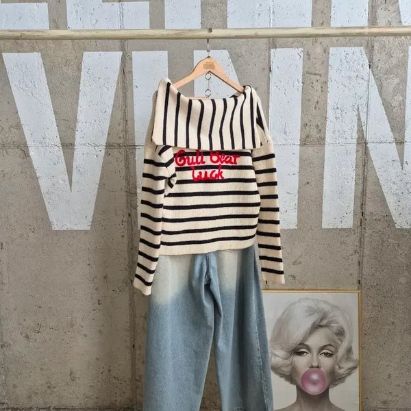 [BUNJANG] Seracare Stripe Knit / 행사3)세라카라 스트라이프 니트