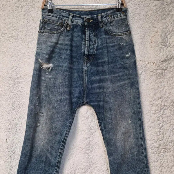 [BUNJANG] ALESSERIN Tailored Drop Denim Pants / 알써틴 테일러드 드롭 데님 팬츠