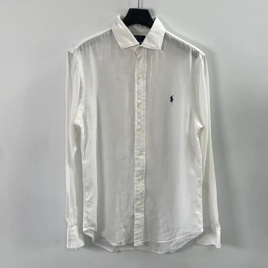 [BUNJANG] Polo Ralph Lauren White Linen Shirt / 폴로 랄프로렌 화이트 린넨 셔츠 (on.1626)