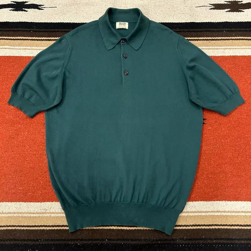[BUNJANG] William Lockie Short Sleeve Knit Polo Shirt / 윌리엄로키 반팔 카라 니트