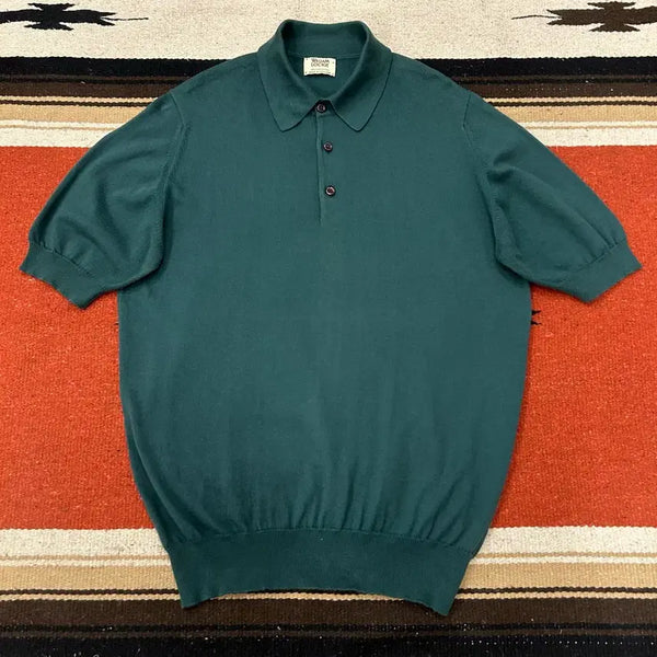 [BUNJANG] William Lockie Short Sleeve Knit Polo Shirt / 윌리엄로키 반팔 카라 니트
