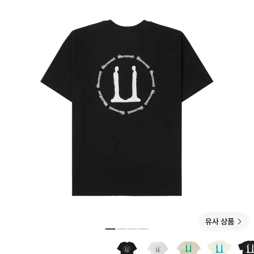[BUNJANG] Weverse Black Short Sleeve T-Shirt / 위버멘쉬 반팔 티셔츠 블랙