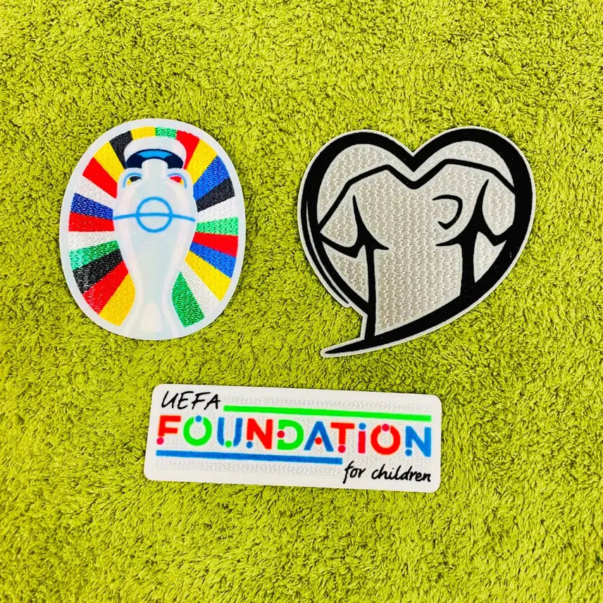 [BUNJANG] UEFA Euro 2024 Qualifying Jersey Patch Set (3EA) / UEFA 유로 2024 예선 유니폼 패치 SET 3EA 세트 EURO