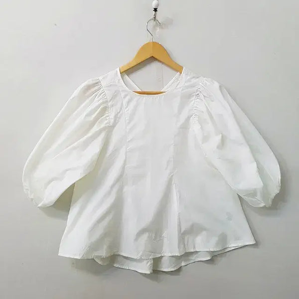 [BUNJANG] Earth Music Ecology Blouse White / Earth Music Ecology 블라우스 화이트