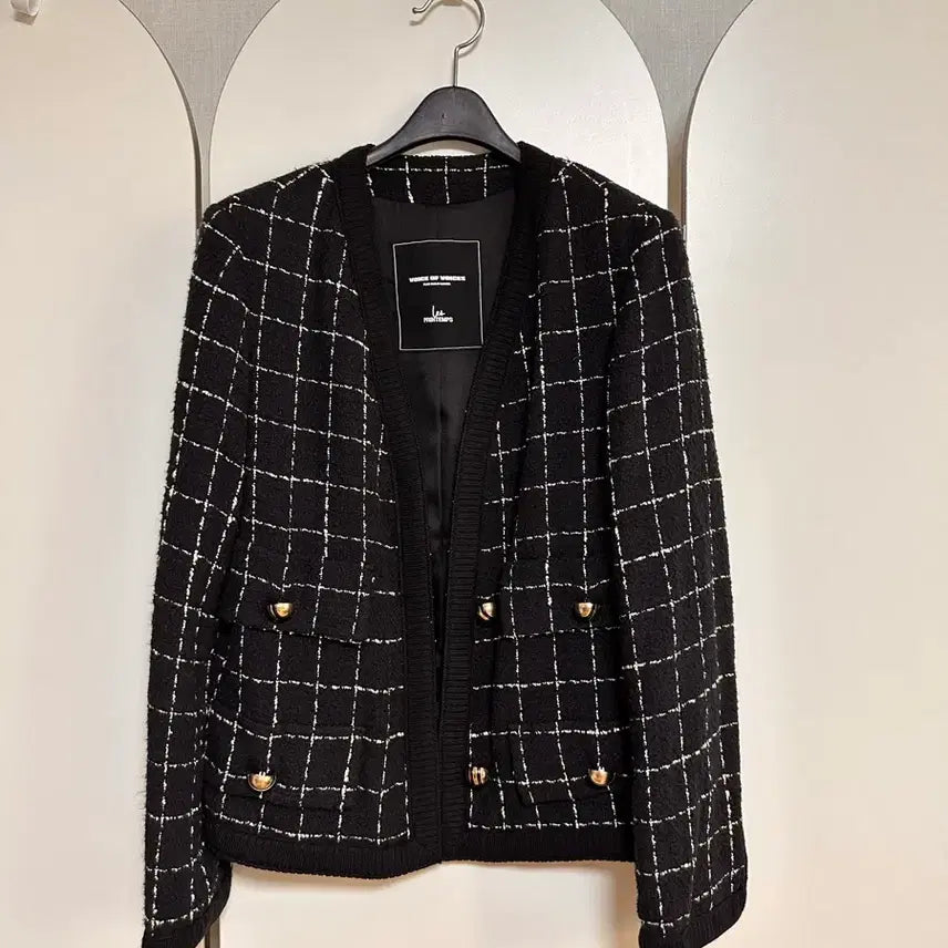 [BUNJANG] VOV Tweed Gold Button Jacket / 보브 트위드 금장 금속단추 가디건 자켓 55 상태좋아요
