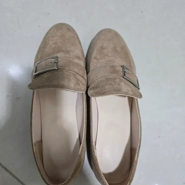 [BUNJANG] Women's Beige Loafers 240mm / 여성용 베이지 로퍼 240mm