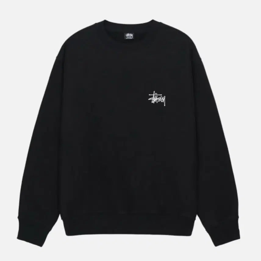 [BUNJANG] Stussy Basic Crewneck Sweatshirt Black S / 택만 뗀 새상품) 스투시 베이직 크루넥 맨투맨 블랙 s