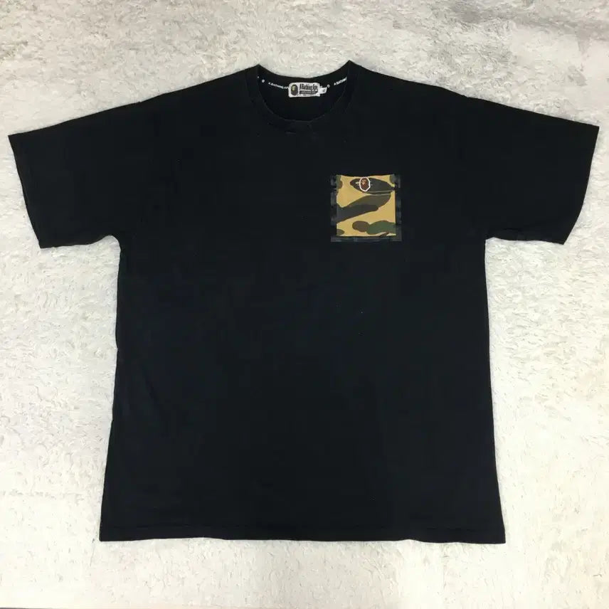 [BUNJANG] BAPE Pocket Camo Short Sleeve T-Shirt / 베이프 포켓 카모 반팔티 만원샵 HH03