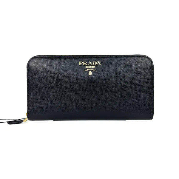 [BUNJANG] Prada Black Saffiano Leather Long Wallet / 프라다 블랙 사피아노 장지갑