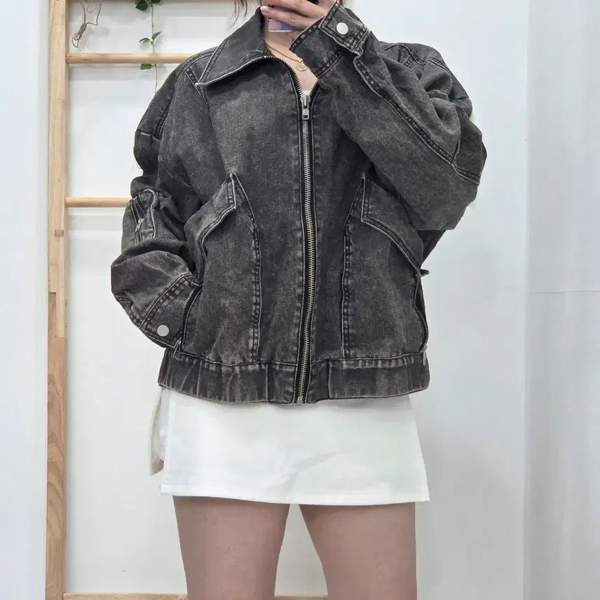 [BUNJANG] Big Union Washed Black Denim Jacket L / [프립]L/빅유니온 워시드 흑청 자켓 (23년 제품)