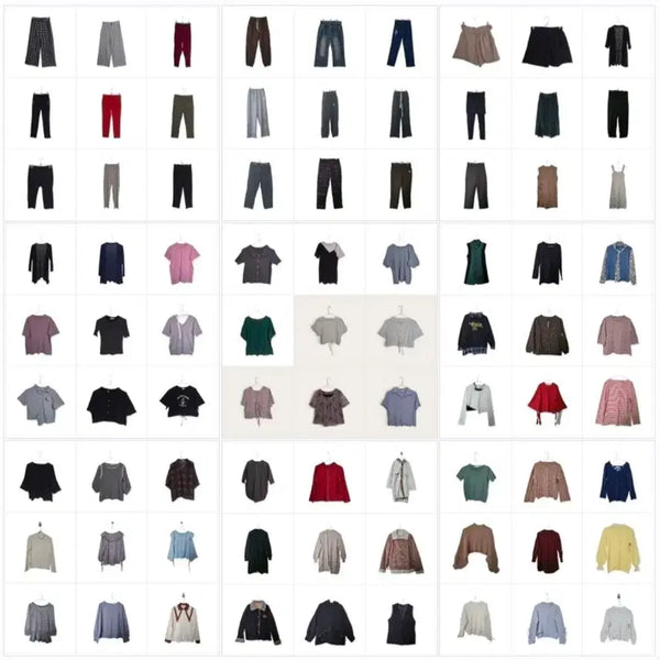 [BUNJANG] Bundle of Assorted Clothing (Approx. 1kg) - Good Condition, Resale Ready / [재판매가능] 옷 1kg 랜덤 판매