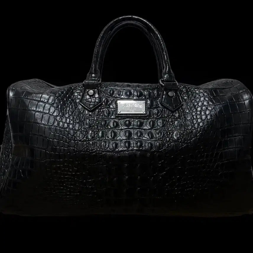 [BUNJANG] Luxury Crocodile Leather Gym Duffle Bag / 악어 가죽 헬스장 더플백