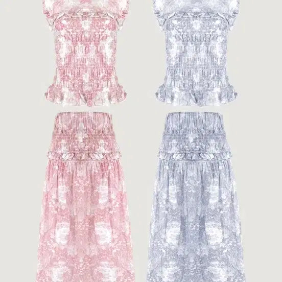 [BUNJANG] Byccini Dior Smoke Two-Piece Set Pink / 바이씨니 제작 디오르 스모크 투피스 핑크,프리