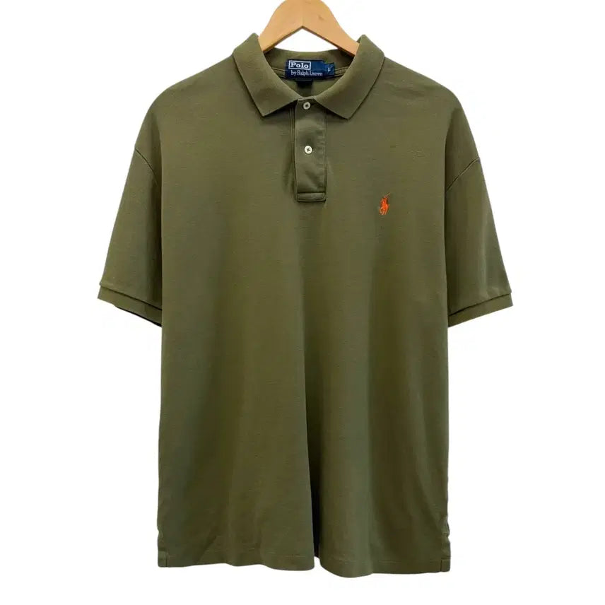 [BUNJANG] Polo Ralph Lauren Pique Short Sleeve T-Shirt Olive (L) / 폴로 피케 반팔 올리브