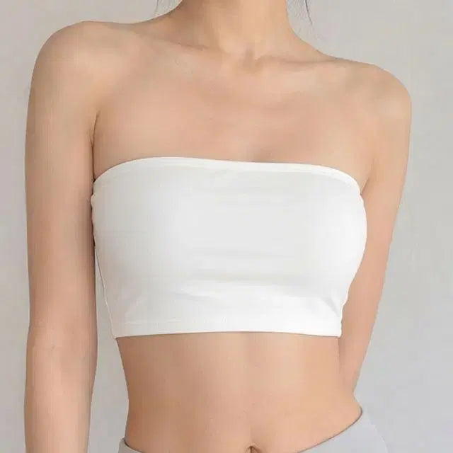 [BUNJANG] Shesap ST258 Modal Basic Sleeveless Top (No Cups) White / 쎄샵 ST258 모달 민자 탑나시(캡없음) 화이트 FREE-1개