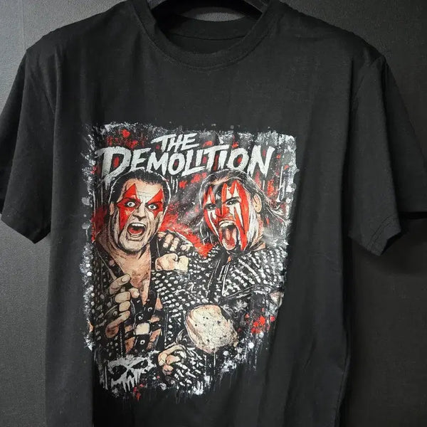 [BUNJANG] WWF Demolition Retro T-Shirt Black / wwf레트로 데몰리션 티셔츠 블랙