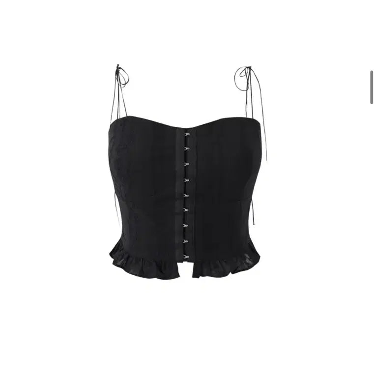 [BUNJANG] Not Your Rose Lace Bustier Black / 낫유어로즈 레이스 뷔스티에 슬리브리스 블랙