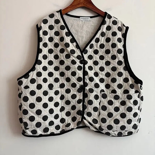 [BUNJANG] Polka Dot Vest / 도트 베스트
