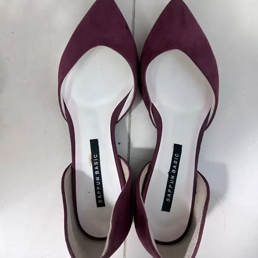 [BUNJANG] SAPPUN Basic Mule Heels - Wine Color / 사뿐 기본 뮬 힐 와인색