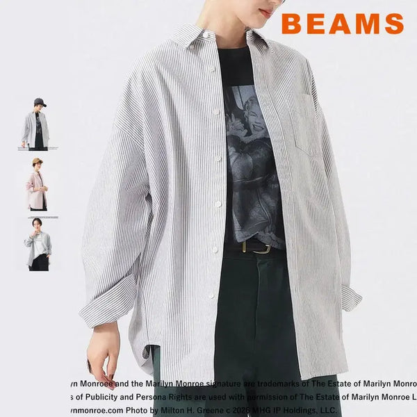 [BUNJANG] BEAMS BOY Big Button-Down Shirt / 빔즈 보이 빅 버튼다운 셔츠