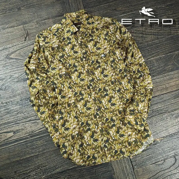 [BUNJANG] ETRO Ethnic Pattern Vintage Shirt - Size L / 에트로 에스닉 패턴 빈티지 셔츠 P01990