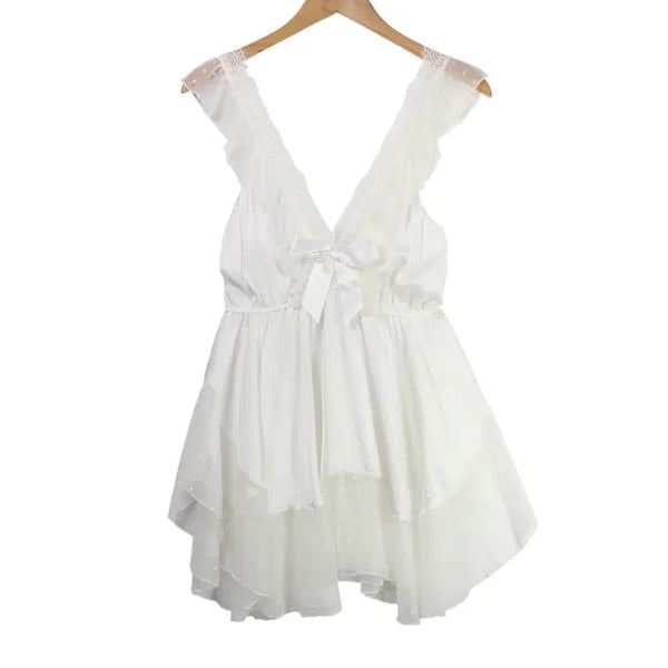 [BUNJANG] Lace Ribbon Dress / JPN 레이스 리본 원피스 [26080318]