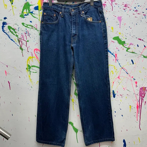 [BUNJANG] Levi's 221 Loose Straight Denim Pants Indigo W30 / 리바이스 221 루즈 스트레이트 데님 팬츠 인디고 W30