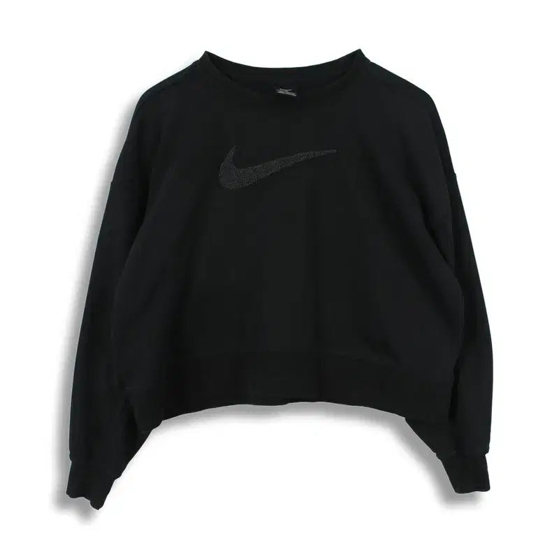 [BUNJANG] Nike Women's Cotton Mid Logo Cropped Sweatshirt (Size L) / 나이키 (WOMEN - L) 코튼 미드 로고 크롭 맨투맨