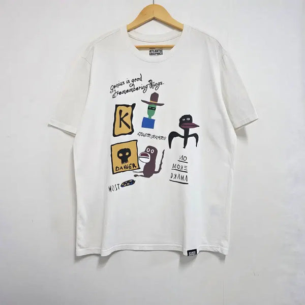[BUNJANG] Atlantic Graphics Graphic T-Shirt White / 3XL 105-110) 아틀란틱 그래픽스 그래픽 반팔티셔츠 화이트