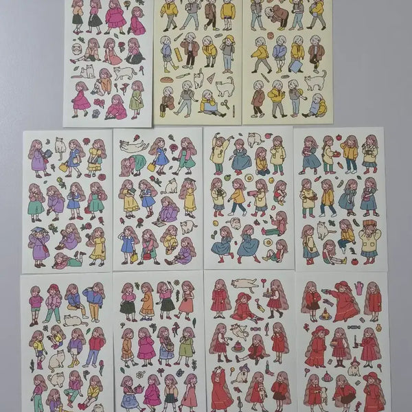 [BUNJANG] Heeda Sticker Pack (11 pcs) / 희다 인스 11매