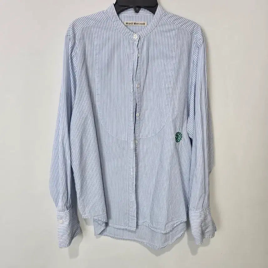 [BUNJANG] Mardi Mercredi Stripe Shirt Blue / 마르디 메크르디 스트라이프 셔츠 블루