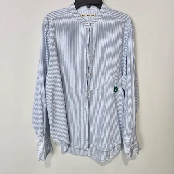 [BUNJANG] Mardi Mercredi Stripe Shirt Blue / 마르디 메크르디 스트라이프 셔츠 블루