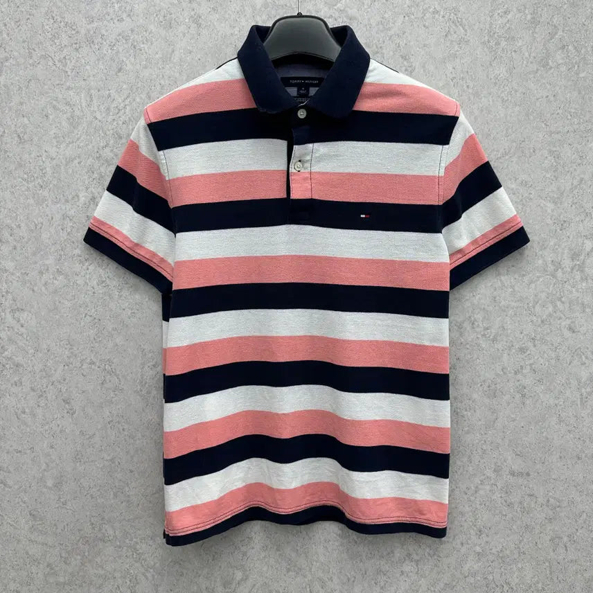 [BUNJANG] Tommy Hilfiger Women's Size M Rouge Fit Short Sleeve Polo T-Shirt / 95 타미힐피거 여자 루즈핏 반팔 카라티