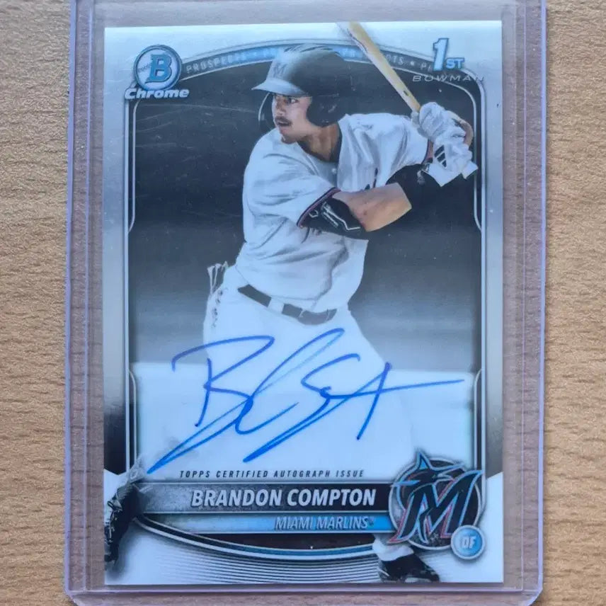 [BUNJANG] Brandon Compton 2025 Bowman Draft Miami First Edition On-Card Autograph Baseball Card / MLB 2025 바우만 드래프트 마이애미 브랜든 컴튼 퍼스트 온오토카드 판매합니다.