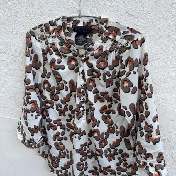 [BUNJANG] Vintage Pattern Blouse / 빈티지 패턴 블라우스