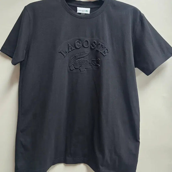 [BUNJANG] Lacoste Black Big Logo T-Shirt US M / 라코스테 블랙 빅로고 반팔티 US M