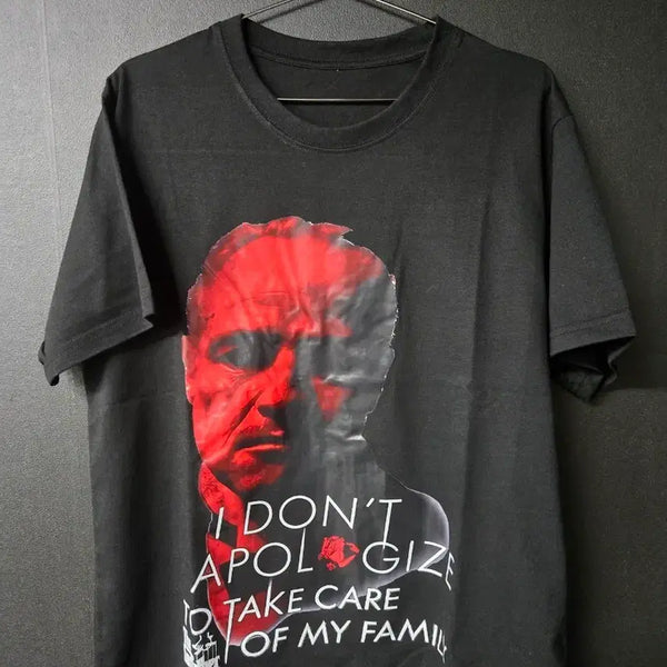 [BUNJANG] The Chronos Godfather Black Printing T-shirt / 더 크로노스 갓파더 블랙 프린팅 반팔티셔츠