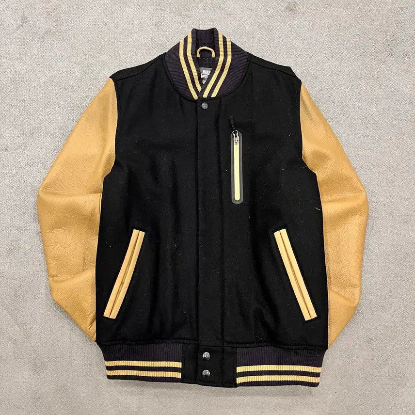 [BUNJANG] Nike Leather Arm Stadium Varsity Jacket / S 나이키 소가죽 레더암 스타디움 바시티 자켓