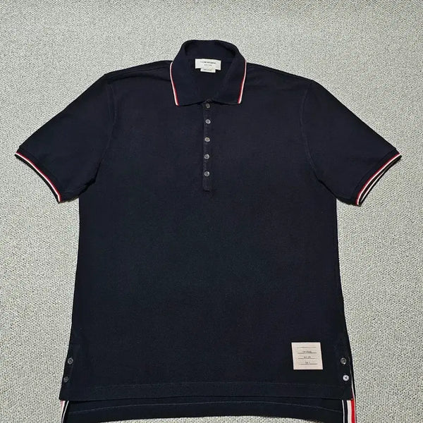 [BUNJANG] Thom Browne Three Stripe Line PK T-Shirt Dark Navy / [3 사이즈] 톰브라운 삼선 라인 PK 반팔티셔츠 다크네이비