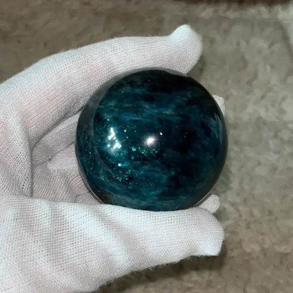 [BUNJANG] Natural Apatite Sphere Crystal Stone / 천연원석 아파타이트 스피어 수정 구 원석 돌