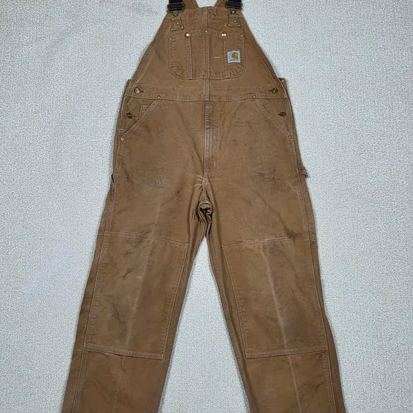 [BUNJANG] Carhartt Duck Canvas Double Knee Bib Overall / [칼하트] 덕 캔버스 더블니 비브 오버롤 멜빵바지 | A00559