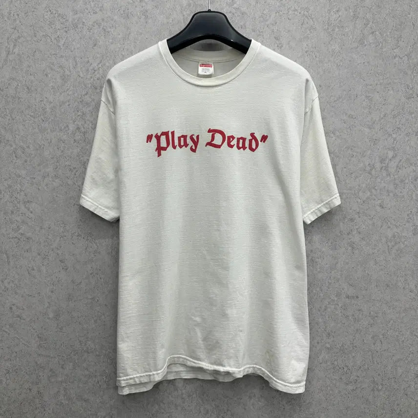 [BUNJANG] Supreme PLAY DEAD Oversized Short Sleeve T-Shirt (XL) / 105 슈프림 PLAY DEAD 남자 루즈핏 반팔 티셔츠