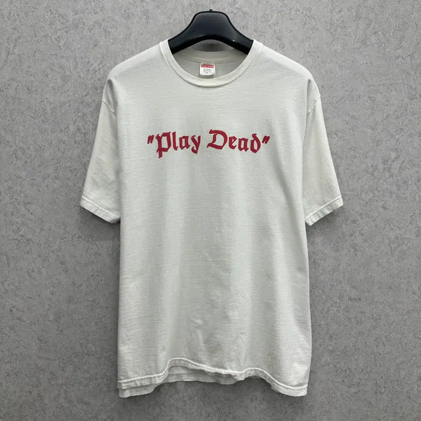 [BUNJANG] Supreme PLAY DEAD Oversized Short Sleeve T-Shirt (XL) / 105 슈프림 PLAY DEAD 남자 루즈핏 반팔 티셔츠