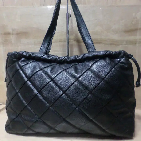 [BUNJANG] Metrocity Quilting Shoulder Bag Shopper Bag Black / 후루룩구제 메트로시티 퀼팅 숄더백 쇼퍼백 블랙 260803