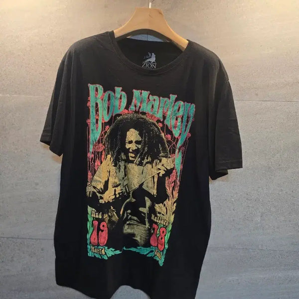 [BUNJANG] Bob Marley Official Goods Graphic T-Shirt / BOB MARLEY 오피셜굿즈. 반팔티셔츠