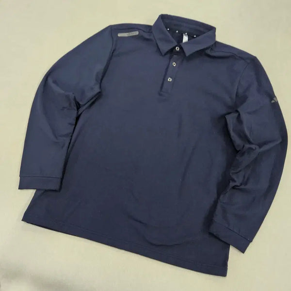 [BUNJANG] Adidas Navy Long Sleeve Collar T-Shirt XL / XL 아디다스 네이비 긴팔 카라티 0709Y2