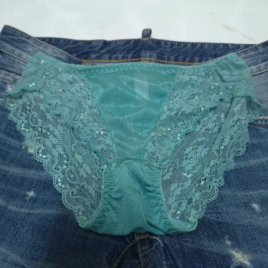 [BUNJANG] Mint Lace Panties / 여성 속옷 민트색 레이스 팬티