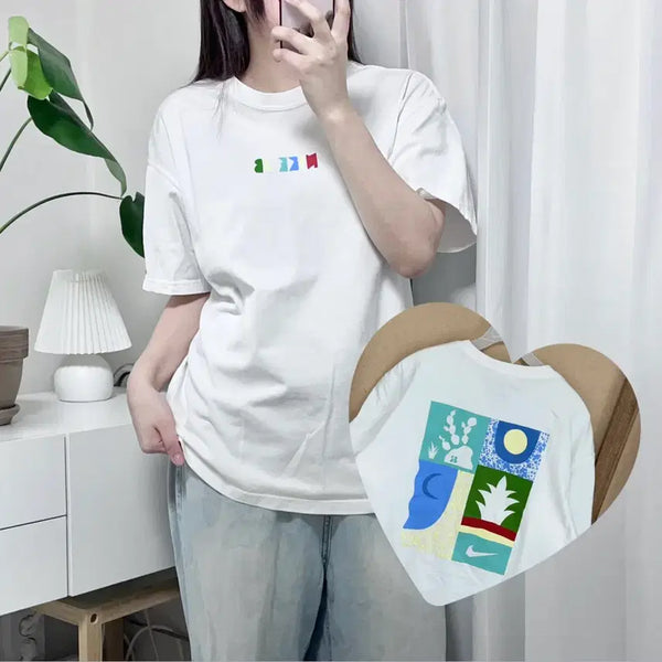 [BUNJANG] Nike White Short Sleeve T-Shirt / 나이키 화이트 반팔티 [ L ]