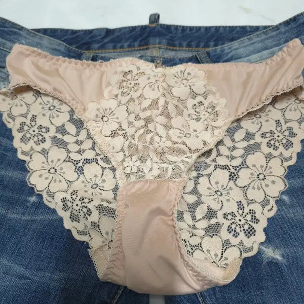 [BUNJANG] Women's Lingerie Lace Panties - Light Pink / 여성 속옷 란제리 팬티 연핑크 레이스